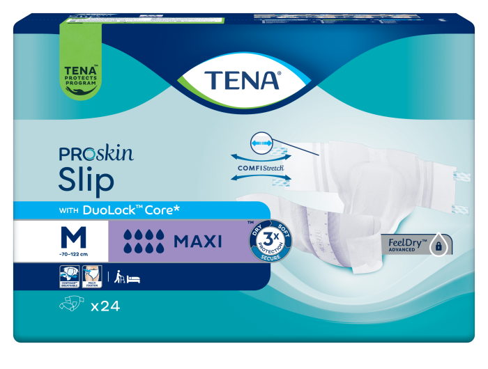 TENA Slip Maxi Anatominės sauskelnės, M, N24