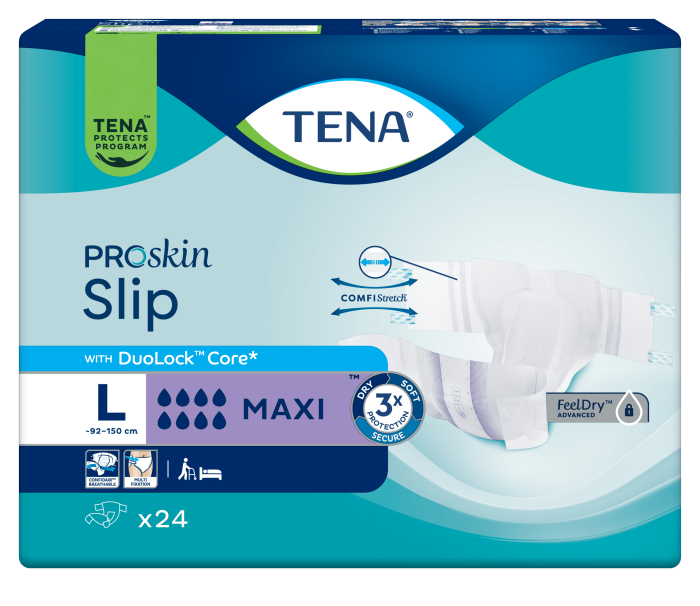 TENA Slip Maxi Anatominės sauskelnės, L, N24 