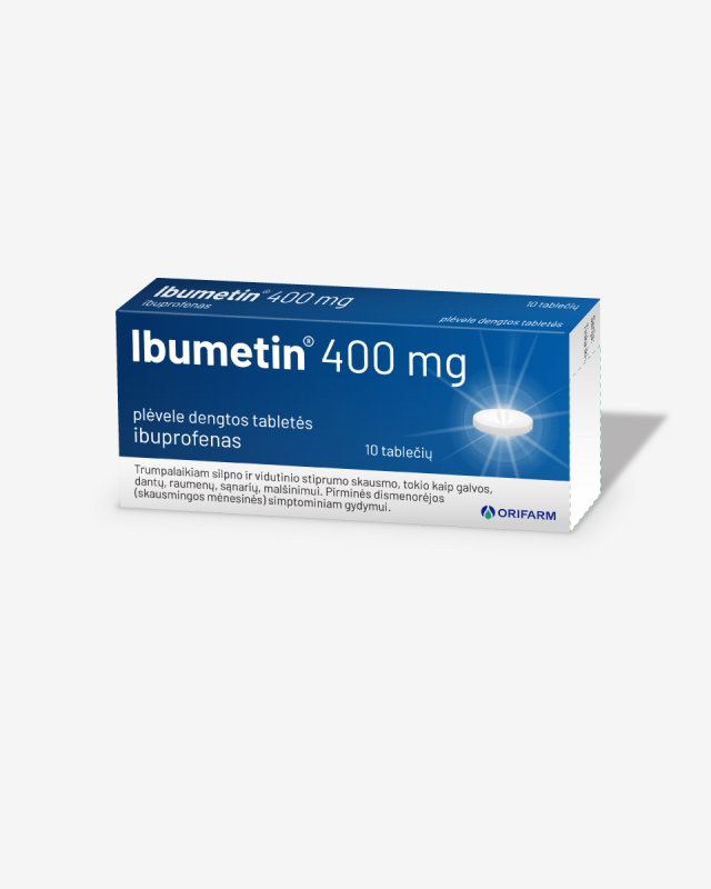 IBUMETIN 400 mg plėvele dengtos tabletės N10