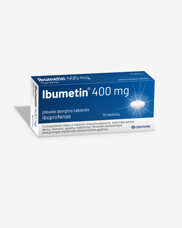 IBUMETIN 400 mg plėvele dengtos tabletės N10