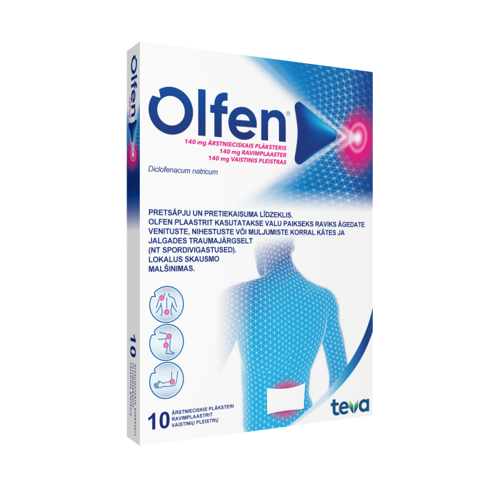 Olfen 140 mg vaistinis pleistras N10