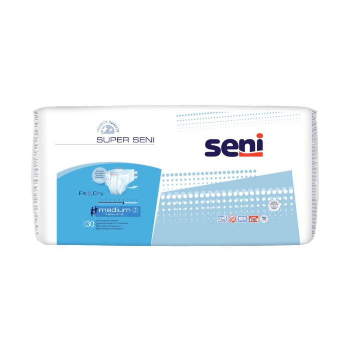 SENI SUPER Premium sauskelnės, M dydis N30