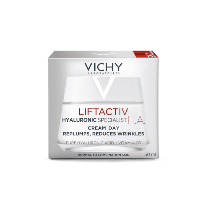 VICHY LIFTACTIV HYALURONIC SPECIALIST H.A. DAY stangrinamasis kremas normaliai ir mišriai odai, 50 ml