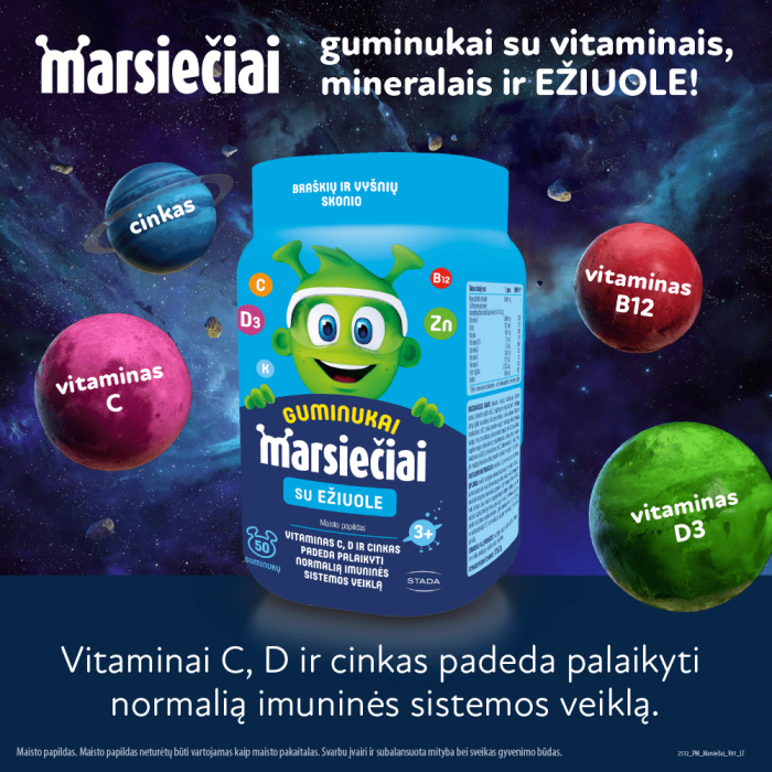 Marsiečiai guminukai su ežiuole N50