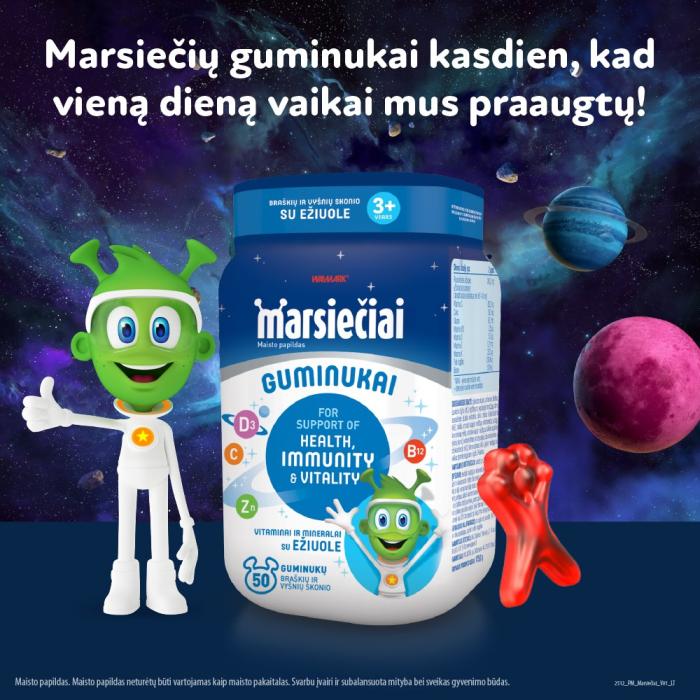 Marsiečiai guminukai su ežiuole N50