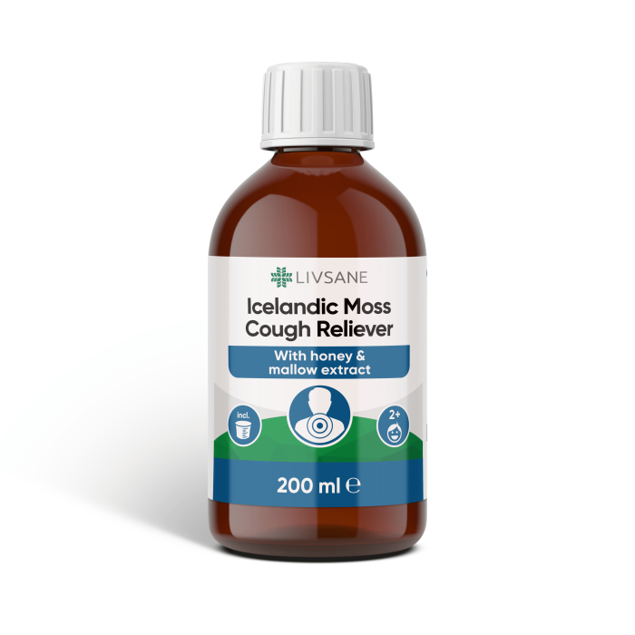 LIVSANE sirupas nuo kosulio su islandine kerpe 200 ml