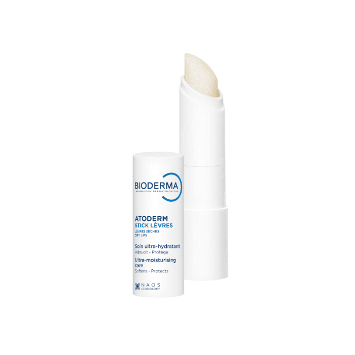 BIODERMA drėkinamasis lūpų pieštukas ATODERM, aviečių kvapo, 4 g