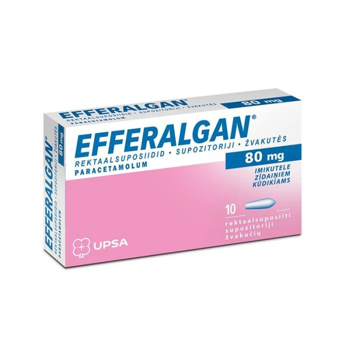 EFFERALGAN 80 mg žvakutės N10