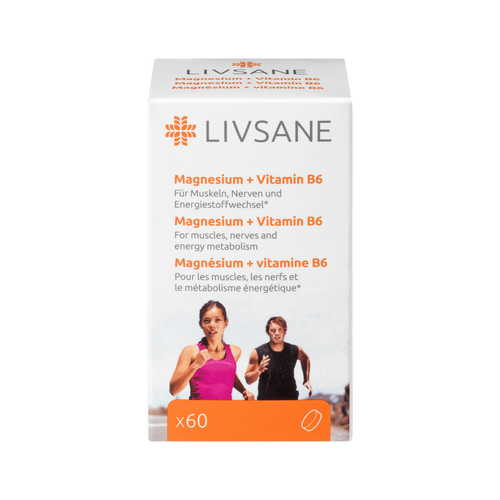 LIVSANE Magnis + Vitaminas B6 tabletės N60