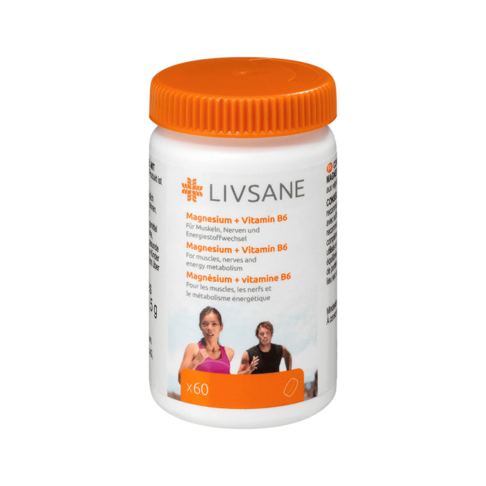LIVSANE Magnis + Vitaminas B6 tabletės N60