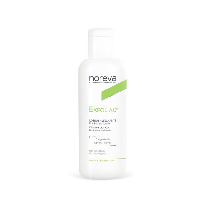 NOREVA losjonas veidui, nugarai ir krūtinei EXFOLIAC 125 ml