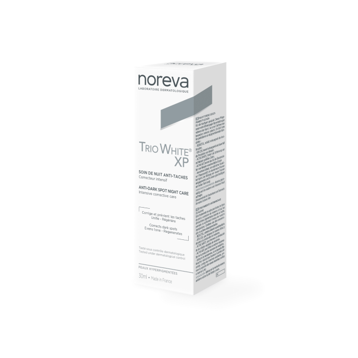 NOREVA naktinis pigmentines dėmes šalinantis kremas TRIO WHITE XP 30 ml