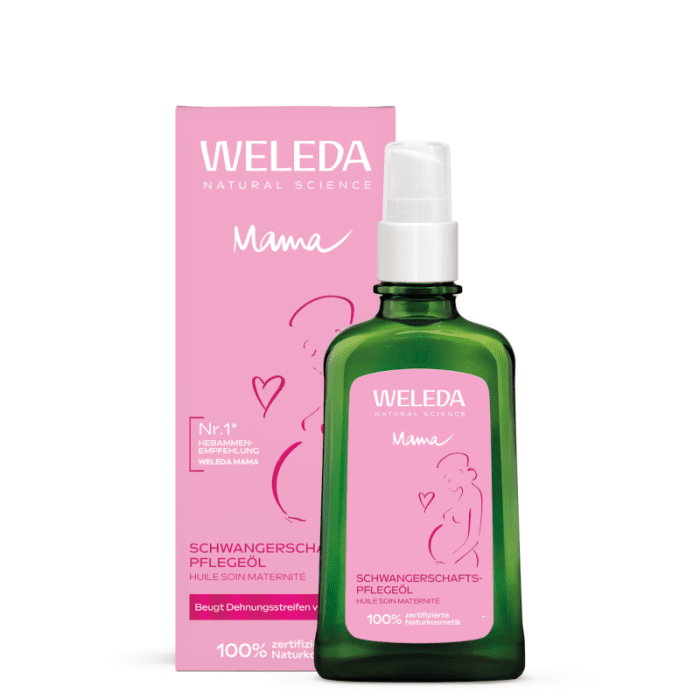 WELEDA MAMA strijų aliejus, 100 ml