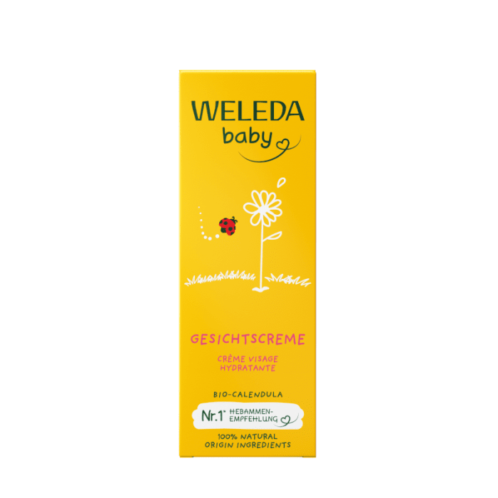 WELEDA CALENDULA BABY kremas veidui, 50 ml
