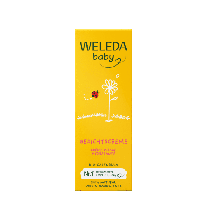 WELEDA CALENDULA BABY kremas veidui, 50 ml