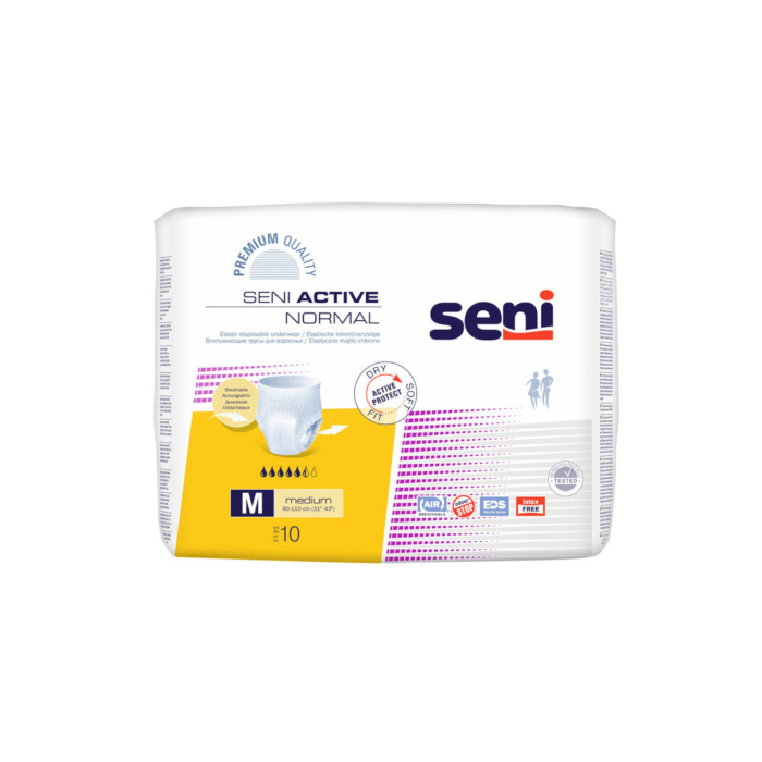 SENI ACTIVE NORMAL premium M sauskelnės-kelnaitės N10