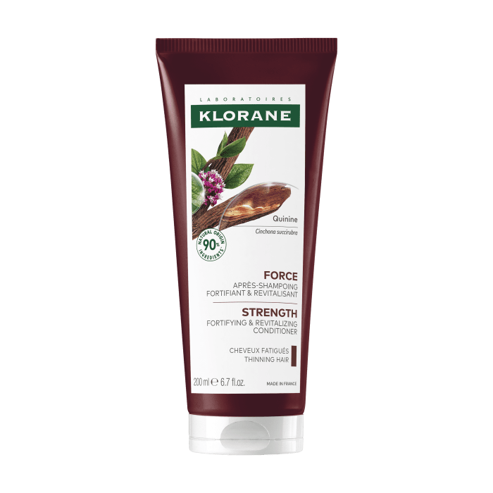 KLORANE kondicionierius slenkantiems plaukams su chininu ir vitaminu B Quinine 200 ml