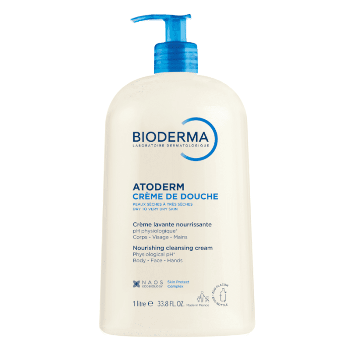 BIODERMA maitinamasis kreminis prausiklis sausai odai ATODERM CREME DE DOUCHE, 1 l