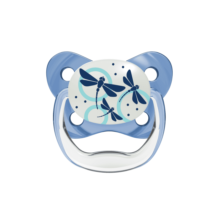 DR. BROWN'S PreVent Butterfly naktį šviečiantis čiulptukas mėlynas 6-18 mėn., N1