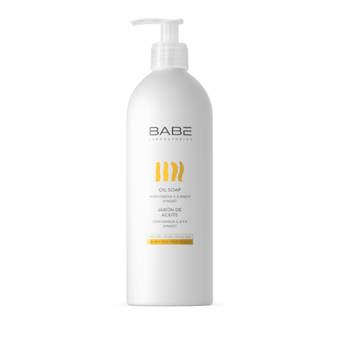 BABĒ aliejinis kūno prausiklis BODY,  su Omega 3, 6 ir 9 riebiosiomis rūgštimis, 500 ml