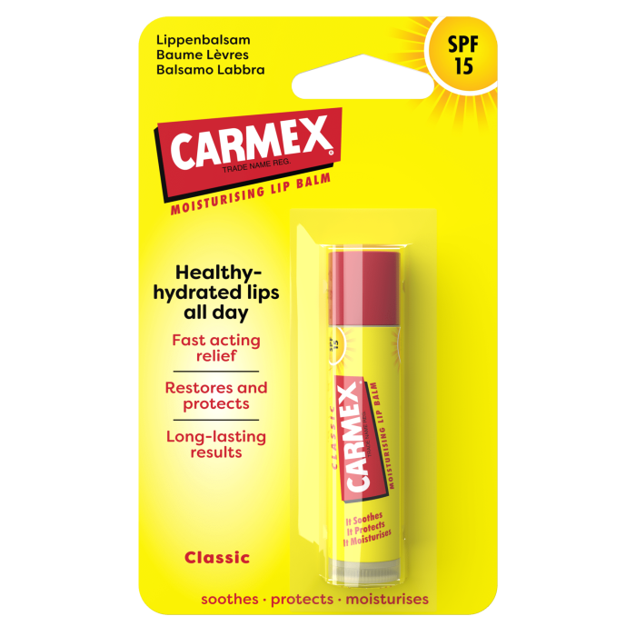 CARMEX lūpų balzamas CLICK STICK, SPF 15, bespalvis 4.25 g