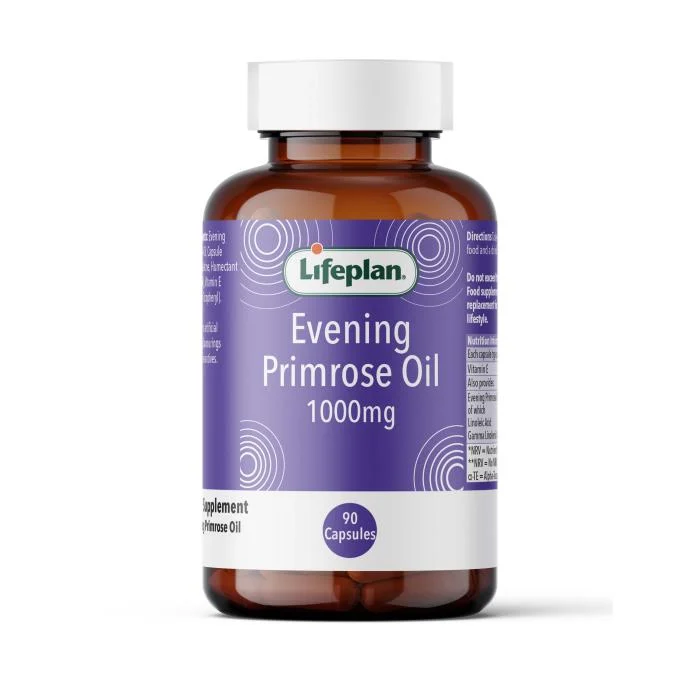 Lifeplan Evening Primrose Oil 1000 mg nakvišų aliejus kapsulės N90