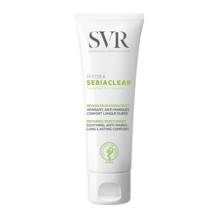 SVR SEBIACLEAR CREME HYDRA drėkinamasis veido kremas riebiai, mišriai odai, 40 ml