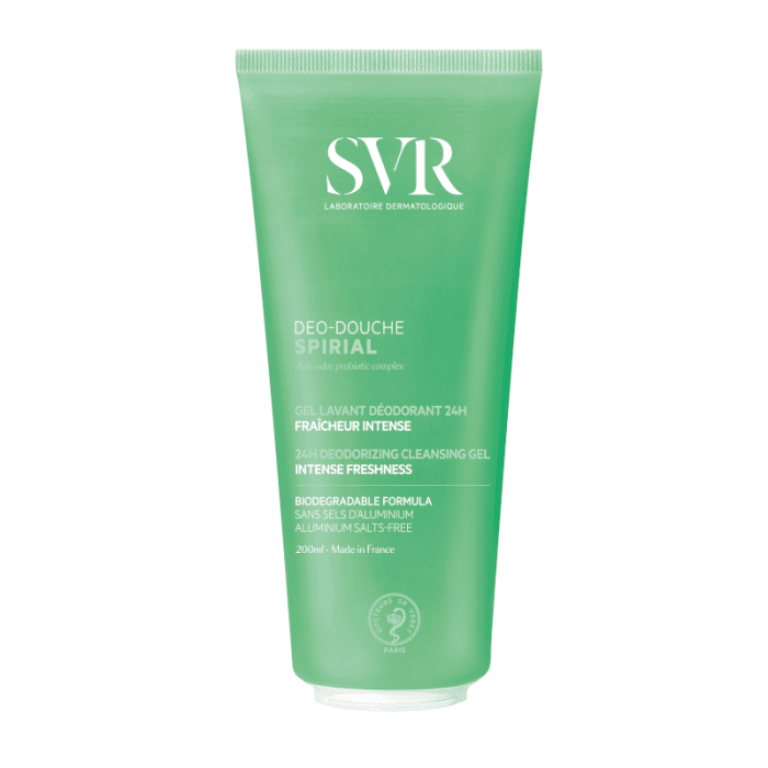 SVR kūno prausiklis su probiotikais jautriai odai SPIRIAL DEO-DOUCHE, 200 ml