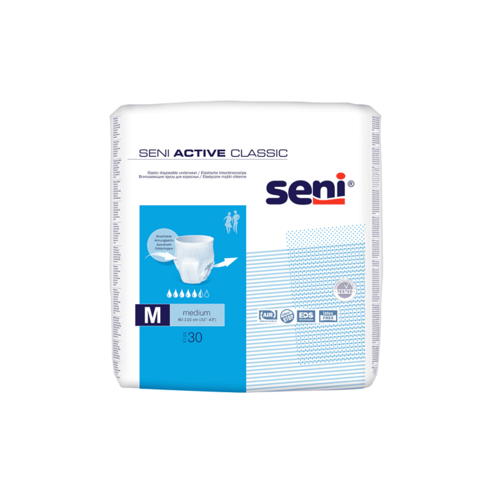 SENI ACTIVE CLASSIC M sauskelnės-kelnaitės N30