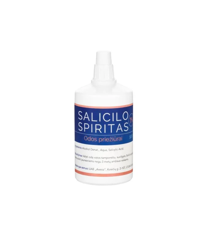 Salicilo spiritas 1% odos priežiūrai 100 ml