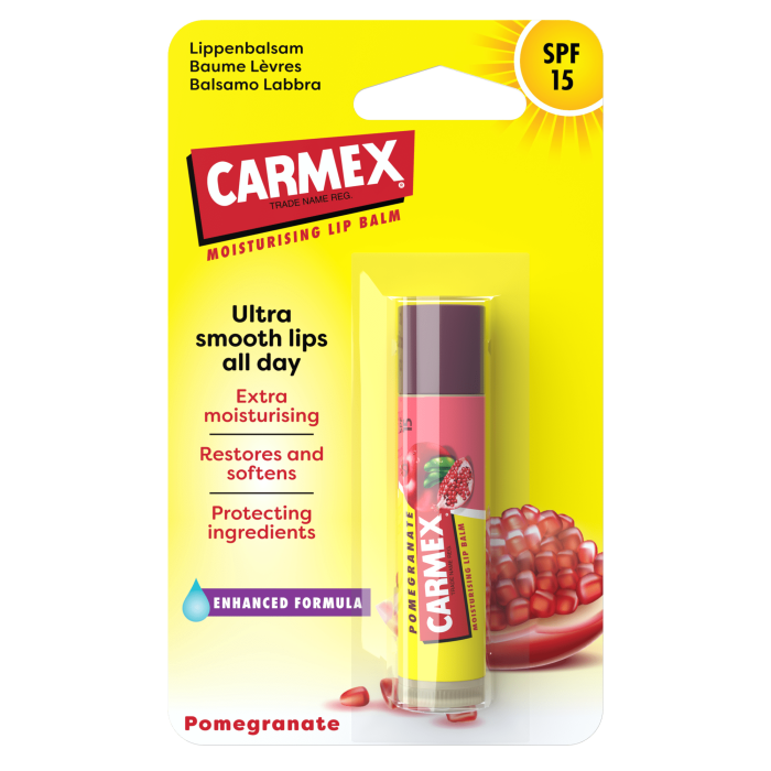 CARMEX granatų skonio pieštukinis lūpų balzamas Pomegranate 4,25 g
