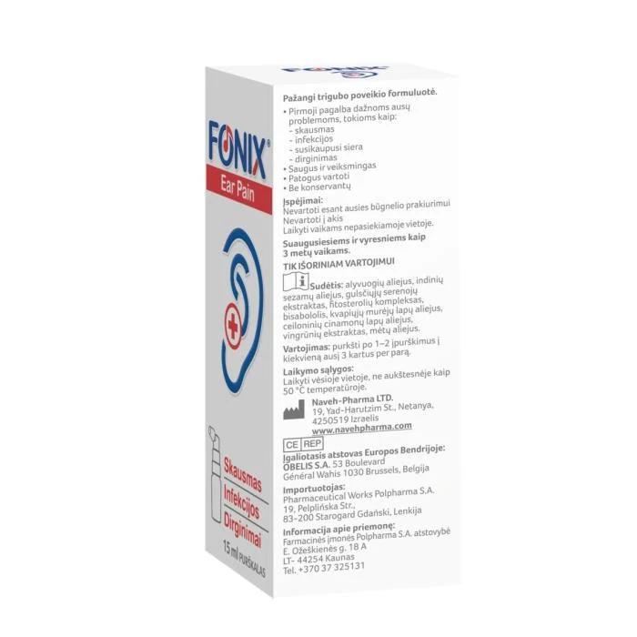 FONIX purškalas EAR PAIN 15 ml