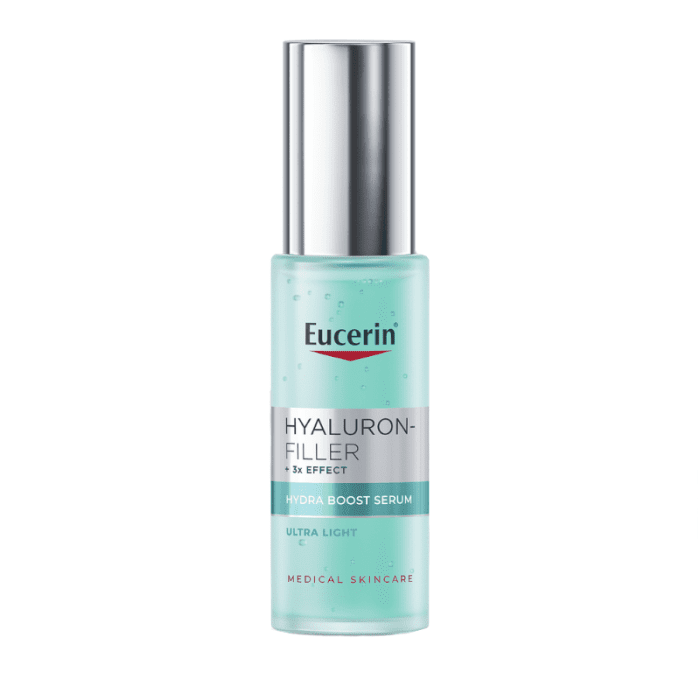 EUCERIN Hyaluron-Filler +3x Effect drėkinamasis serumas su hialurono rūgštimi ir glicerinu, 30 ml