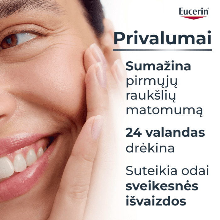 EUCERIN Hyaluron-Filler +3x Effect drėkinamasis serumas su hialurono rūgštimi ir glicerinu, 30 ml