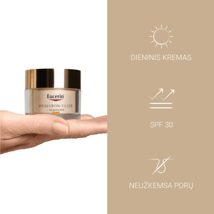 Eucerin dieninis kremas brandžiai odai  Hyaluron-Filler + Elasticity SPF 30, 50ml