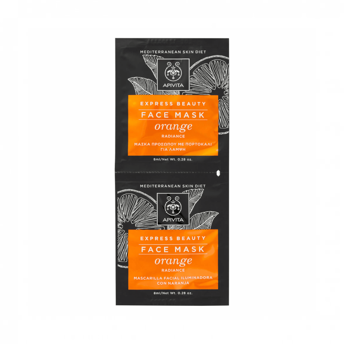 APIVITA veido kaukė su apelsinais EXPRESS BEAUTY 2 x 8 ml
