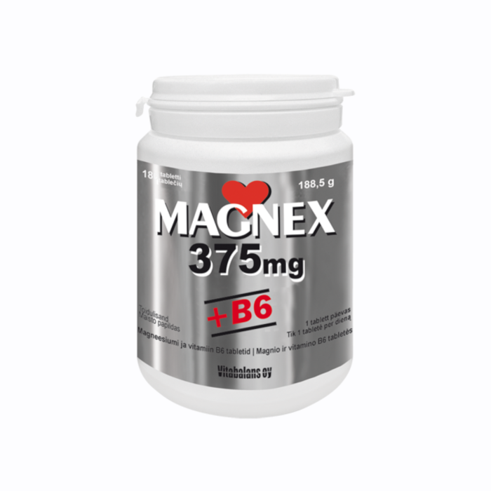 MAGNEX 375 mg + VITAMINAS B6 tabletės N180