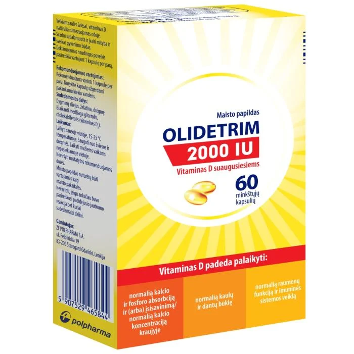 OLIDETRIM 2000TV minkštosios kapsulės N60