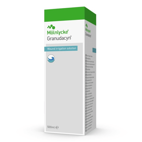 GRANUDACYN, žaizdų plovimo tirpalas, 500 ml