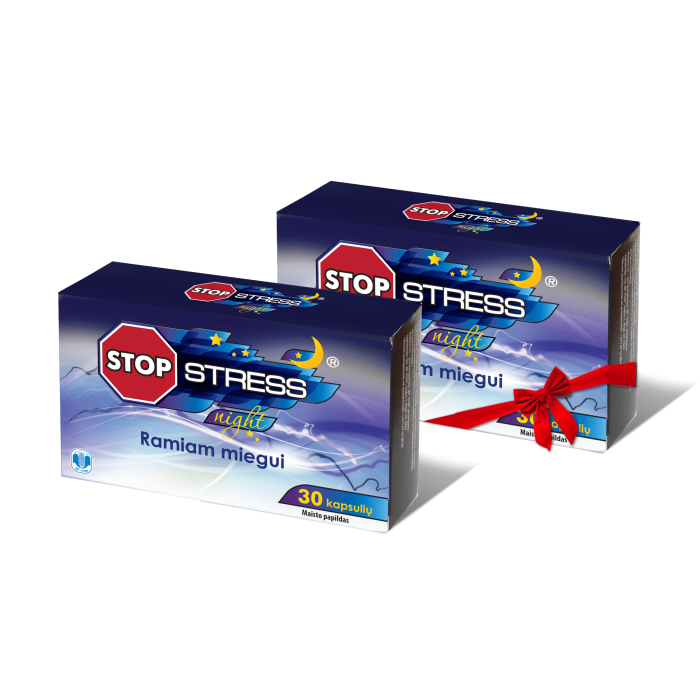 Stop Stress Night kapsulių komplektas N30+N30 