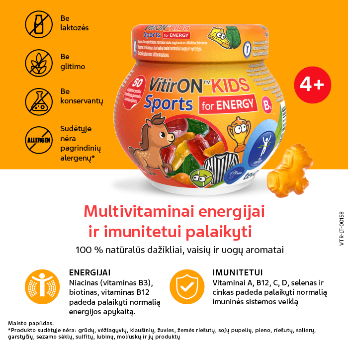 VITIRON KIDS SPORTS kramtomieji guminukai N50