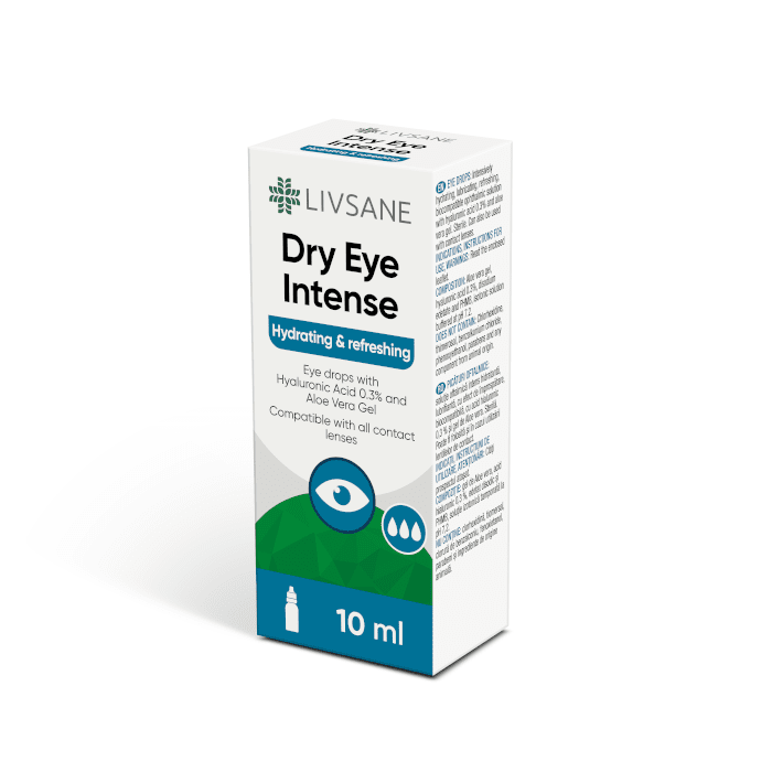 LIVSANE akių lašai DRY EYE INTENSE 10 ml