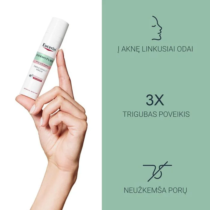 EUCERIN serumas aknės paliktų dėmių mažinimui DERMOPURE TRIPLE EFFECT 40 ml