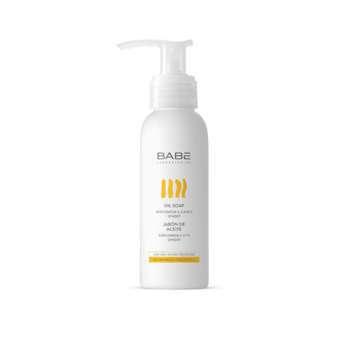 BABĒ aliejinis kūno prausiklis BODY,  su Omega 3, 6 ir 9 riebiosiomis rūgštimis 100 ml