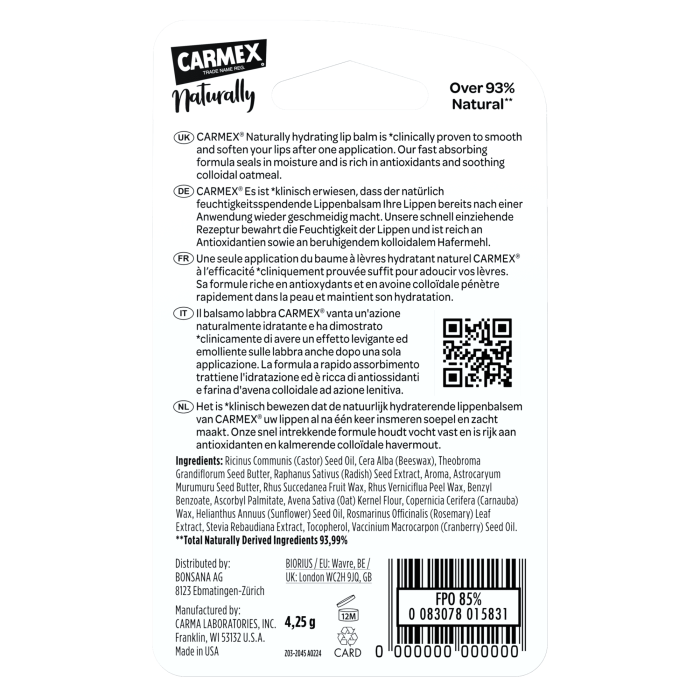 CARMEX pieštukinis lūpų balzamas WATERMELLON 4,25 g