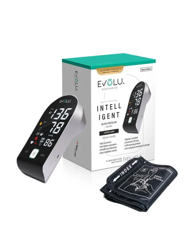 EVOLU kraujospūdžio matuoklis INTELLIGENT BLACK EDITION