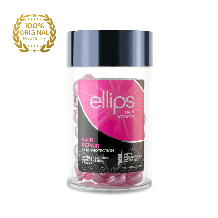 ELLIPS tepami vitaminai pažeistiems plaukams su keratinu HAIR REPAIR PRO KERATIN N50