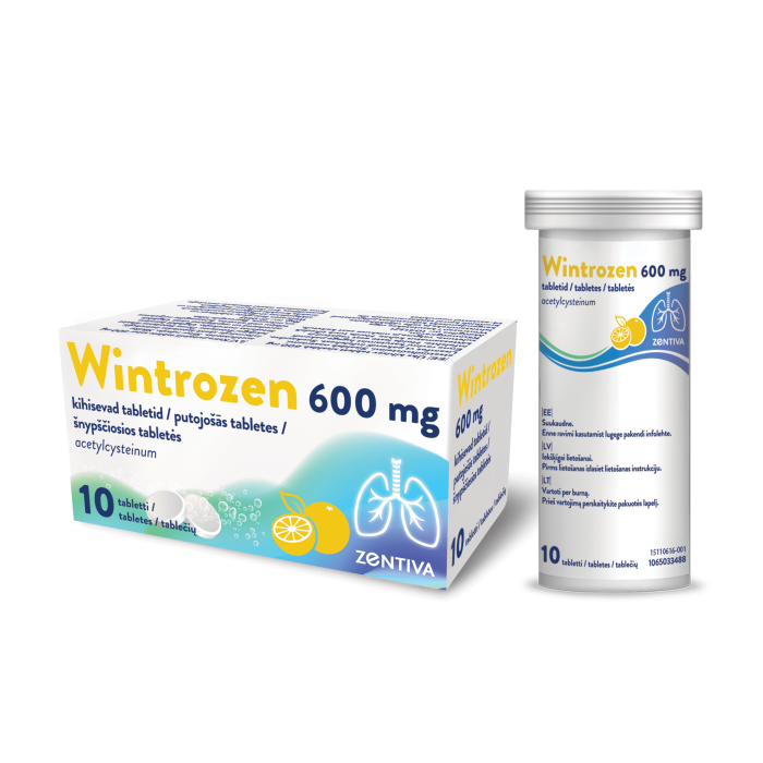 Wintrozen 600 mg šnypščiosios tabletės, N10