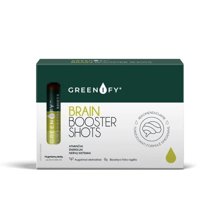 GREENIFY Brain Booster Shots, 14 x 25 ml (350ml)