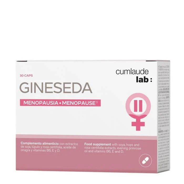 CUMLAUDE Lab menopauzės metu GINESEDA su sojų izofl. kaps., N30